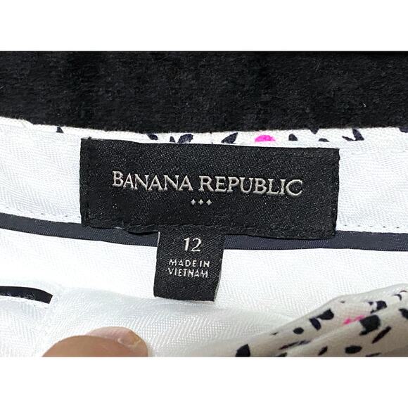 Banana Republic Chino Shorts Womens 12 Colorful Spring Summer Coastal Whimsical - Picture 4 of 6